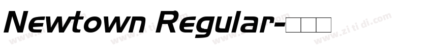 Newtown Regular字体转换